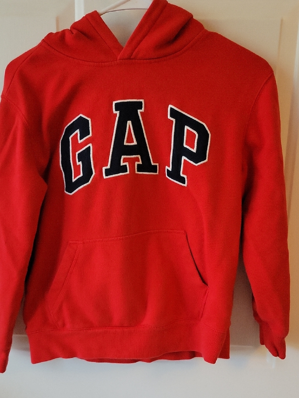 GAP Red Hoodie with Black Lettering